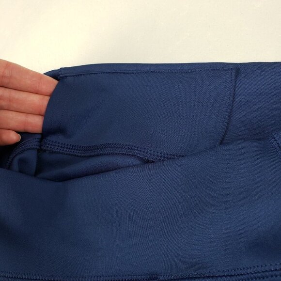 Adidas Womens Designed To Move Leggings Blue Womens Small Color Block Climalite - Picture 4 of 12